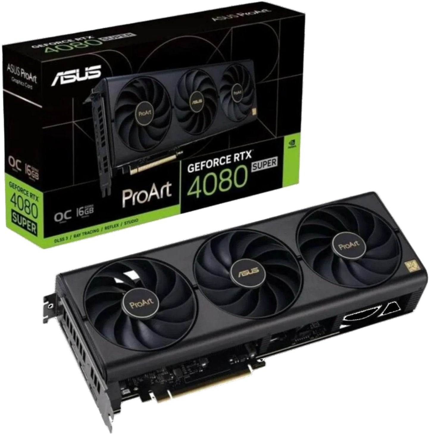 ASUS ProArt GeForce RTX™ 4080 Super OC Edition Graphics Card (PCIe 4.0, 16GB GDDR6X, DLSS 3, HDMI 2.1a, DisplayPort 1.4a)